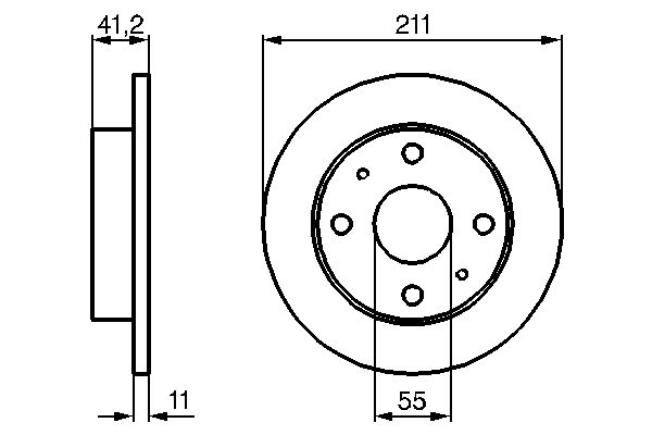 Brake Disc - 0 986 479 119 BOSCH