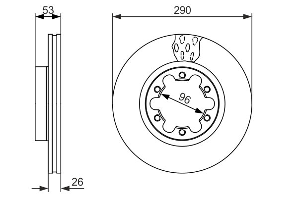 Brake Disc - 0 986 479 141 BOSCH
