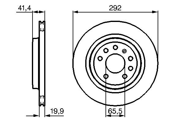 Brake Disc - 0 986 479 142 BOSCH