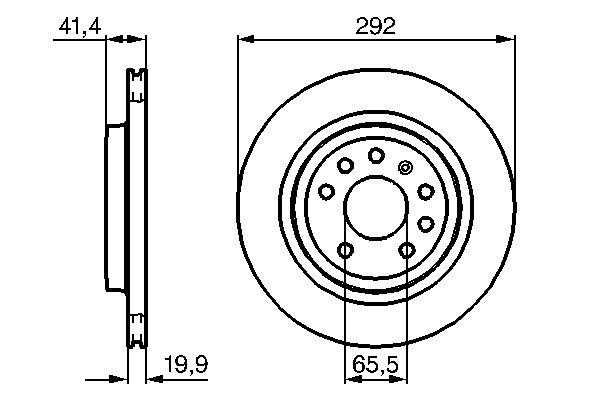 Brake Disc - 0 986 479 142 BOSCH