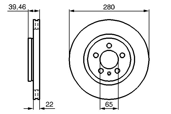 Brake Disc - 0 986 479 156 BOSCH