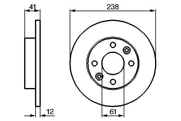 Brake Disc - 0 986 479 165 BOSCH