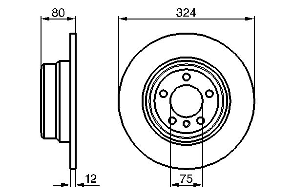Brake Disc - 0 986 479 167 BOSCH