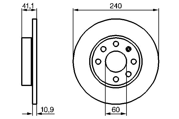 Brake Disc - 0 986 479 189 BOSCH