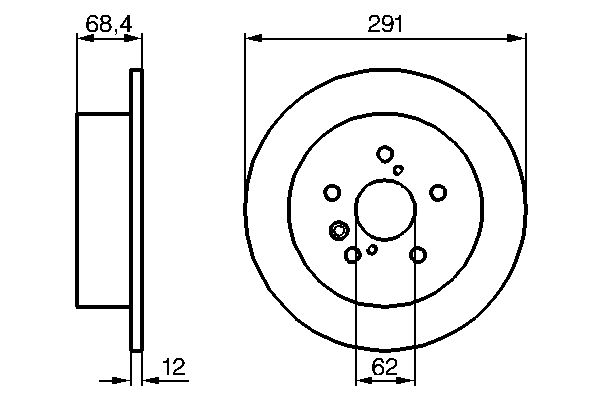 Brake Disc - 0 986 479 200 BOSCH