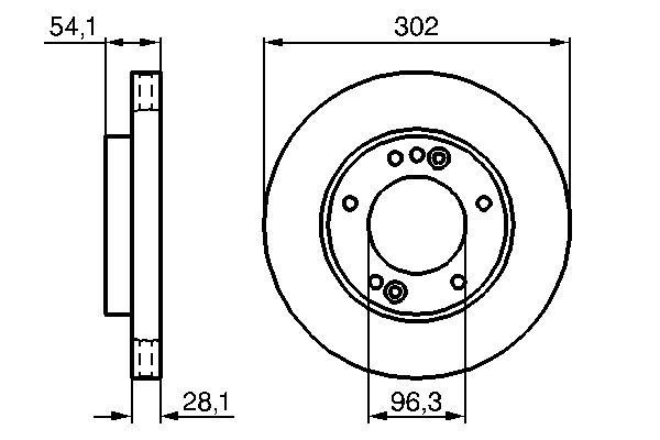 Brake Disc - 0 986 479 230 BOSCH