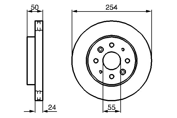 Brake Disc - 0 986 479 231 BOSCH