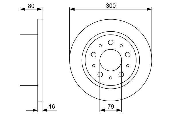 Bremsscheibe - 0 986 479 317 BOSCH