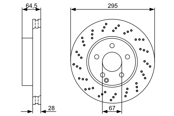 Brake Disc - 0 986 479 331 BOSCH