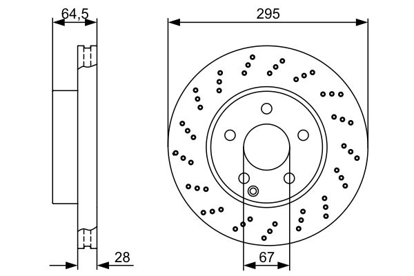 Brake Disc - 0 986 479 331 BOSCH