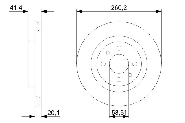 stabdžių diskas - 0 986 479 346 BOSCH