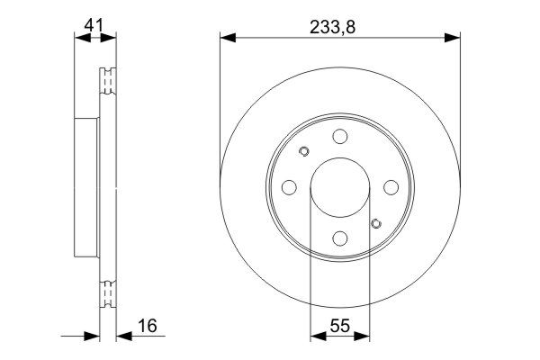 Brake Disc - 0 986 479 352 BOSCH
