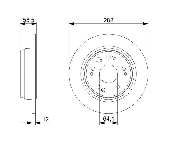 Brake Disc - 0 986 479 361 BOSCH