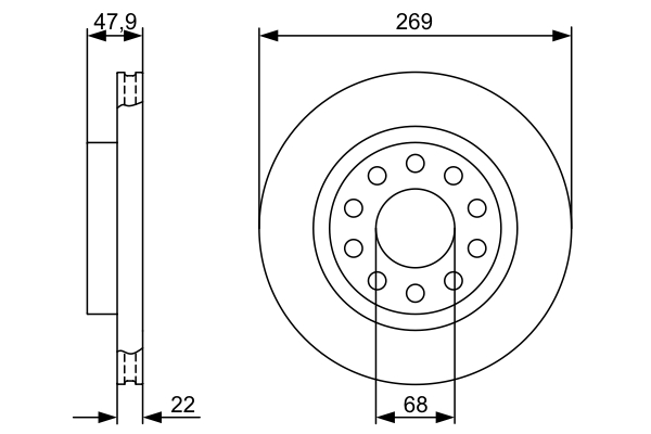 Discofreno - 0 986 479 366 BOSCH