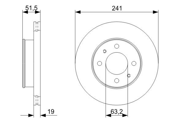 Brake Disc - 0 986 479 377 BOSCH
