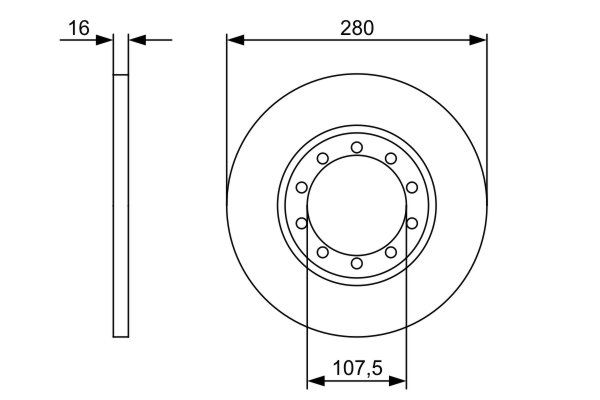 Brake Disc - 0 986 479 390 BOSCH