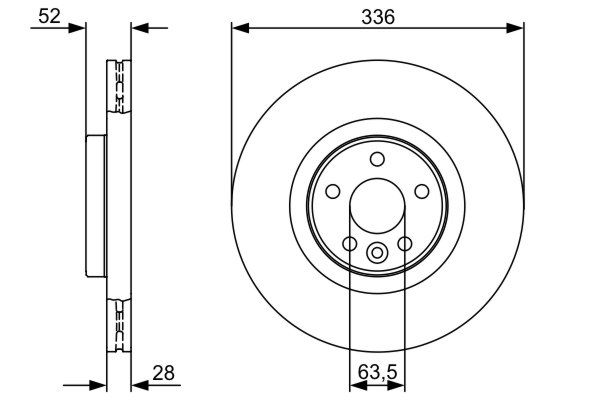 Brake Disc - 0 986 479 395 BOSCH