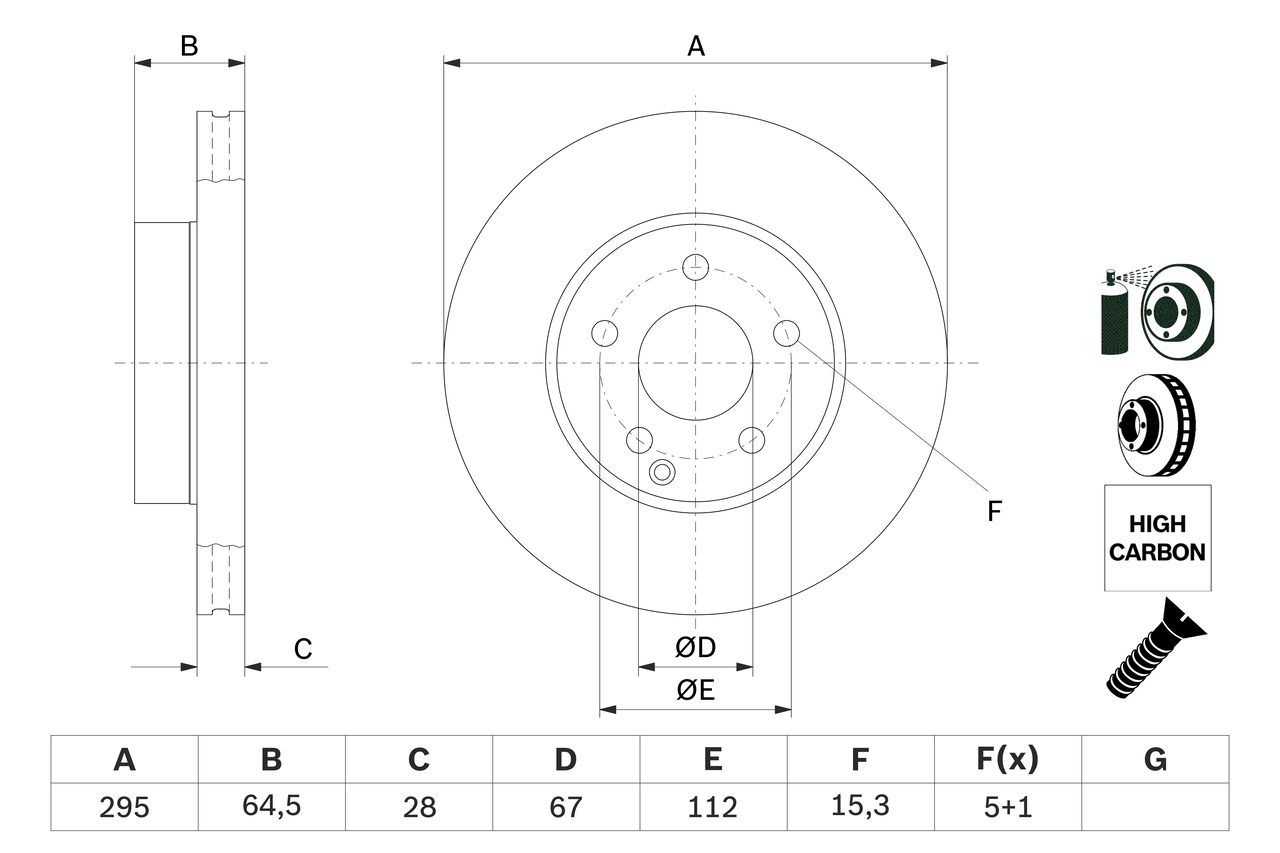 Brake Disc - 0 986 479 407 BOSCH