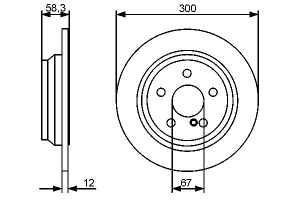 Brake Disc - 0 986 479 414 BOSCH