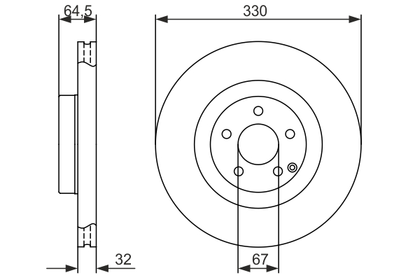 Brake Disc - 0 986 479 415 BOSCH
