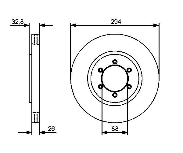 Brake Disc - 0 986 479 416 BOSCH