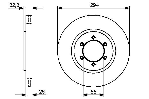 Brake Disc - 0 986 479 416 BOSCH
