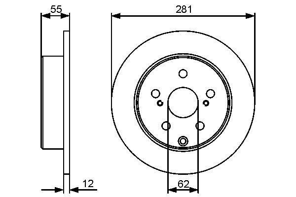 Brake Disc - 0 986 479 419 BOSCH