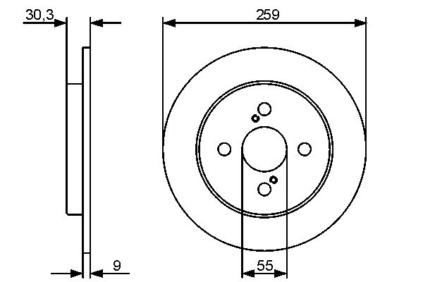 Brake Disc - 0 986 479 420 BOSCH