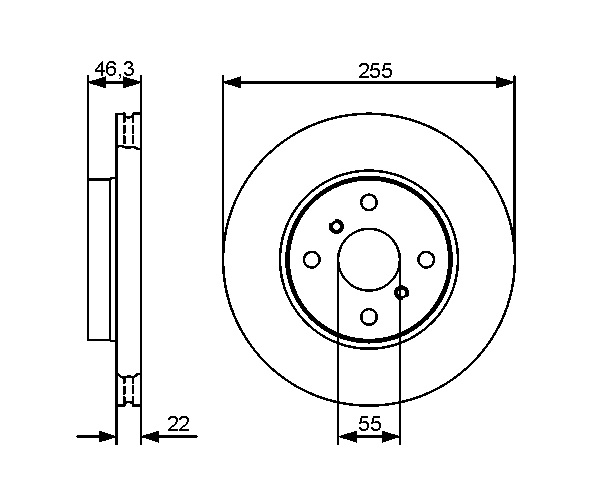 Brake Disc - 0 986 479 430 BOSCH