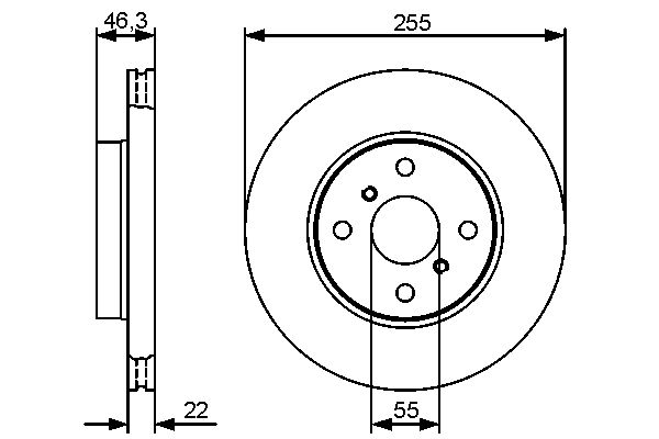 Brake Disc - 0 986 479 430 BOSCH