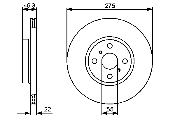 Brake Disc - 0 986 479 431 BOSCH