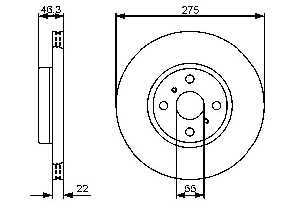 Brake Disc - 0 986 479 431 BOSCH