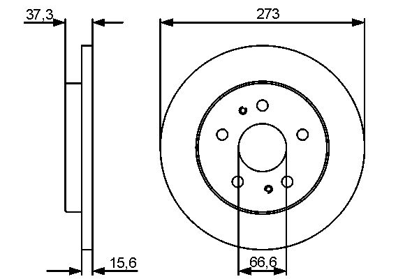 Brake Disc - 0 986 479 432 BOSCH