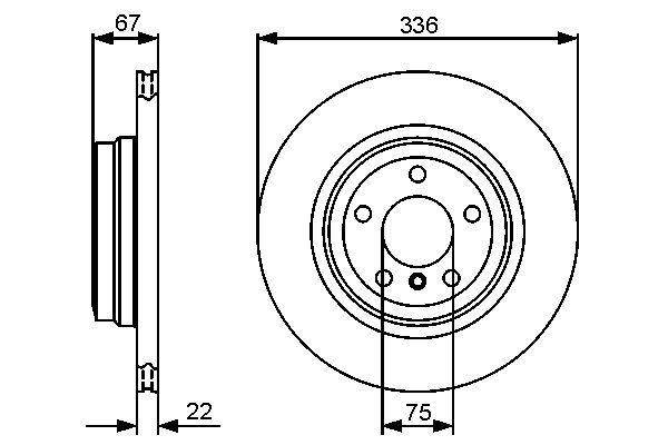 Brake Disc - 0 986 479 439 BOSCH