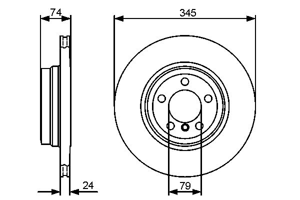 Brake Disc - 0 986 479 440 BOSCH