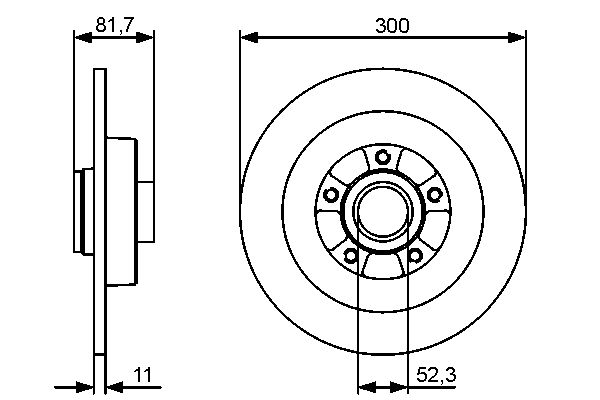 Brake Disc - 0 986 479 446 BOSCH