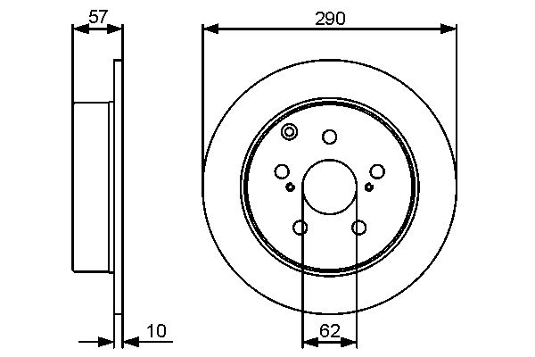 Brake Disc - 0 986 479 448 BOSCH