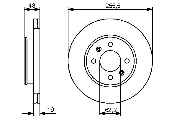 Brake Disc - 0 986 479 459 BOSCH
