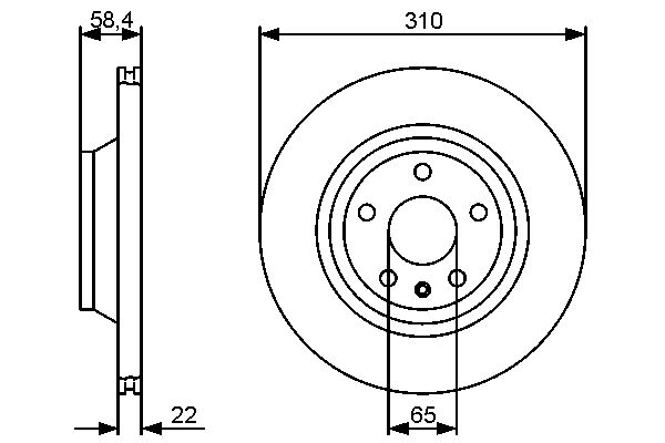 Brake Disc - 0 986 479 466 BOSCH