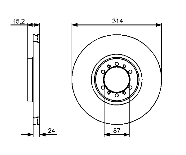 Brake Disc - 0 986 479 469 BOSCH