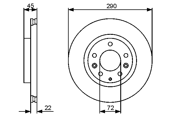 Bremsscheibe - 0 986 479 474 BOSCH