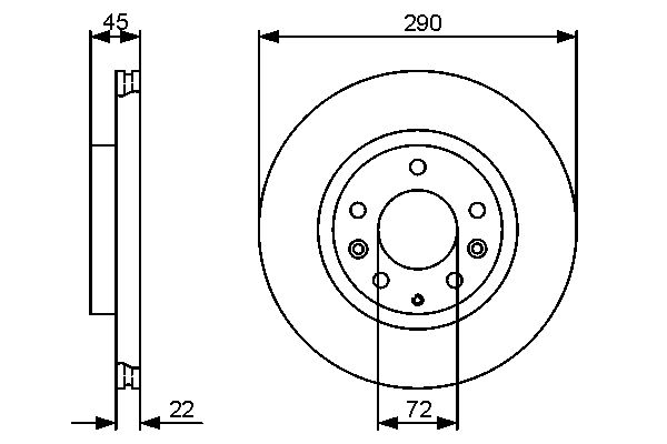 Brake Disc - 0 986 479 474 BOSCH