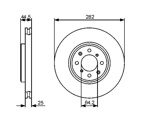 Brake Disc - 0 986 479 476 BOSCH