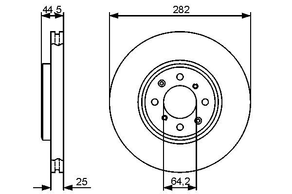 Brake Disc - 0 986 479 476 BOSCH