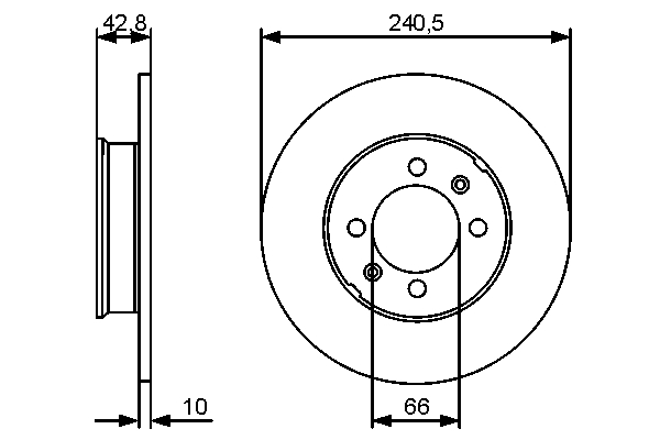 Brake Disc - 0 986 479 478 BOSCH