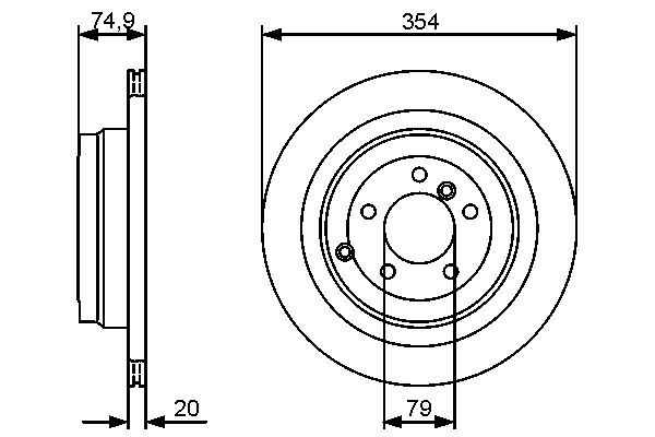 Brake Disc - 0 986 479 479 BOSCH