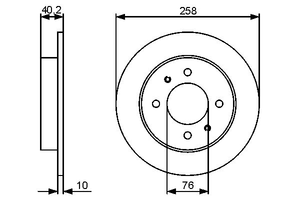 Brake Disc - 0 986 479 484 BOSCH