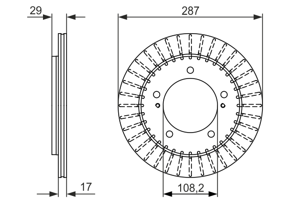 Brake Disc - 0 986 479 486 BOSCH