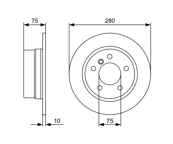 Brake Disc - 0 986 479 494 BOSCH