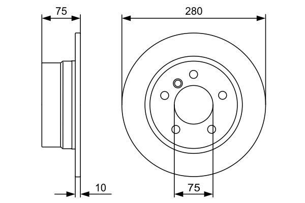 Brake Disc - 0 986 479 494 BOSCH